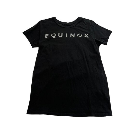 Equinox Logo T-Shirt in Black - Picture 1 of 3